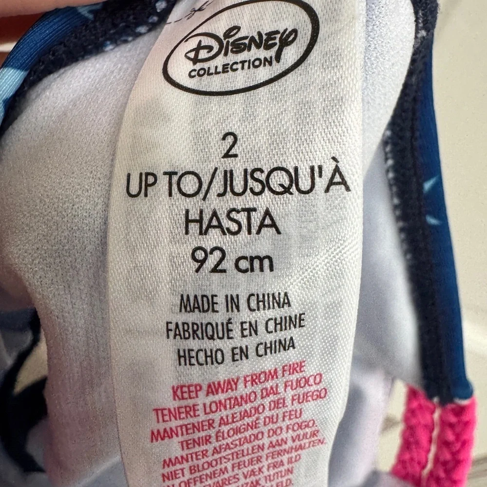 NWOT Disney 2T Girls Blue & Pink Star Bikini Bathing suit Bottom